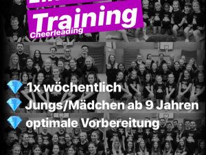 Einstiegsstraining bei unseren Cheerleadern