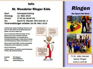 Schnuppertraining Ringer Kids (extra)