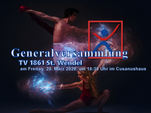 Einladung Generalversammlung des TV 1861 St. Wendel am 20.03.2020