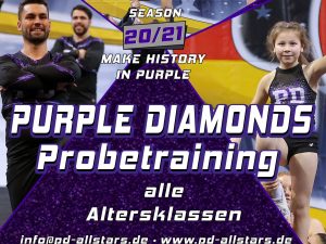 Purple Diamonds Probetraining