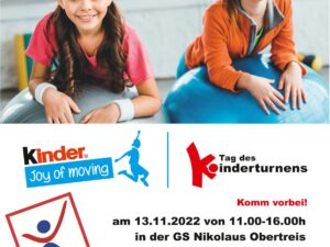 Tag des Kinderturnens 2022: Rund 55.500 Kinder in Bewegung – wir waren dabei!