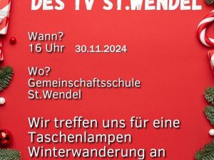 Kinderweihnachtsfeier am 30.11.2024 um 16.00h