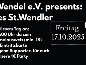 1. St. Wendeler Beer Pong Turnier & 1€ Party